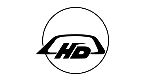 old Hyundai logo, late 1960s: HD under a car roof in a circle