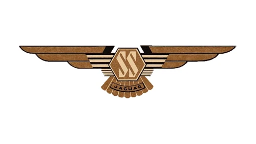 Old Jaguar logo 1935 to 1945, the SS Jaguar badge with a hexagon and spread wings