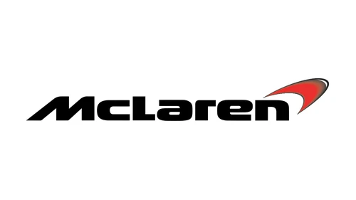 Refined McLaren logo from 2007 for the Chrome livery, with lighter lettering and the red Speedmark