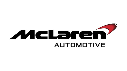 McLaren Automotive logo with a red Speedmark and the word AUTOMOTIVE beneath the wordmark