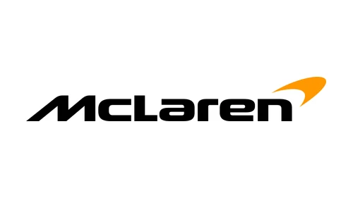 McLaren Racing logo from 2021 with a papaya Speedmark and slimmer wordmark