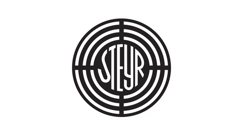 Steyr logo target emblem with concentric circles