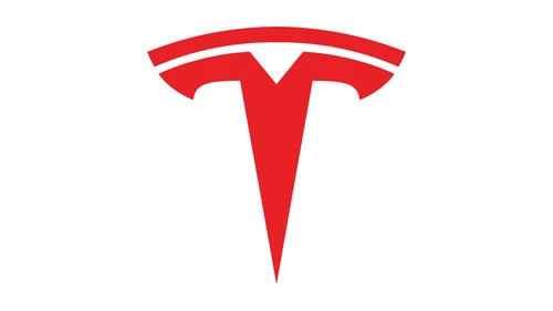 Tesla symbol: the standalone T logo with its curved bar and no frame