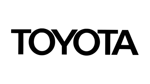 Old Toyota logo: thin sans-serif TOYOTA wordmark used until 1978